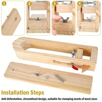 Wooden Clamp for Leather Stitching, a Tool for Fixing Leather During Crafting, Ideal for Leatherwork