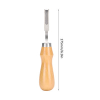 French Style Leather Wide Edge Beveler Cutting Skiving Trimming Knife for DIY Leather Craft Tool Treatment and Repair