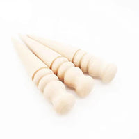 1pcLeather Burnisher Leather Edge Slicker Wood Stick Smooth Grooves for Leatherwork Craft Burnishing Polishing Slicking Grinding Sanding Finishing Shaping Hand Making Tools