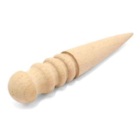 1pcLeather Burnisher Leather Edge Slicker Wood Stick Smooth Grooves for Leatherwork Craft Burnishing Polishing Slicking Grinding Sanding Finishing Shaping Hand Making Tools