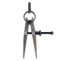 6-Inch Adjustable Lockable Steel Divider – Precision Leather, Wood & Metal Working Compass for Circles, Arcs, and Measurements