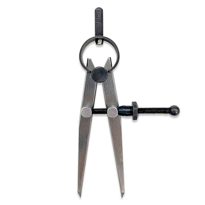6-Inch Adjustable Lockable Steel Divider – Precision Leather, Wood & Metal Working Compass for Circles, Arcs, and Measurements