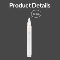 Empty Paint Markers  Jumbo Tips, Clear White Barrels, Refillable Paint Markers for DIY on Rocks, Glass, Ceramics, Wood, Metal, Graffiti, and Acrylic Painting