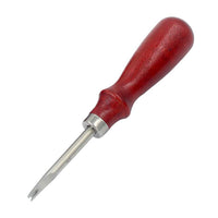 Leather Edge bevealer 0.8mm High Carbon Steel Edge Skiving Leather Craft Cutting Leather Tools with Wooden Handle