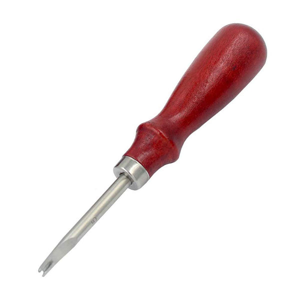 Leather Edge bevealer 0.8mm High Carbon Steel Edge Skiving Leather Craft Cutting Leather Tools with Wooden Handle