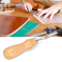 French Style Leather Wide Edge Beveler Cutting Skiving Trimming Knife for DIY Leather Craft Tool Treatment and Repair