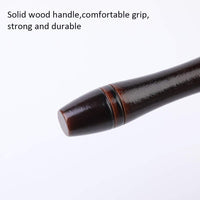 Leather Roller Tool, Leather Press Edge Roller with Wooden Handle, Edge Creaser for Leathered Craft (Black)