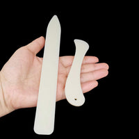 2pcs Premium Folder Paper Creaser Set Folding Scoring Burnishing Crafting Scoring Tool for Card Making Leather Cards DIY Handmade Burnishing Bookbinding