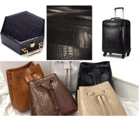 Crocodile embossed leather 1.1mm thick