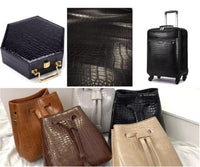 Crocodile embossed leather 1.1mm thick
