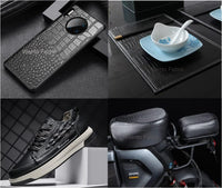 Crocodile embossed leather 1.1mm thick