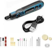 Electric Grinder Pen,rechargeable 3 Speed Cordless Electric Polishing Pen Mini Handle Electric Drill Grinding Engraving Pen Mini Rotary Tool for Sanding Drilling Polishing Engraving DIY