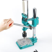 Manual Press Puncher Hand Punching Machine Manual Punch Punching Press Hand Machine Punch Tool Hole-Punch Machine (Round, with Clamping Chuck)