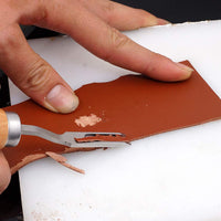 French Style Leather Wide Edge Beveler Cutting Skiving Trimming Knife for DIY Leather Craft Tool Treatment and Repair