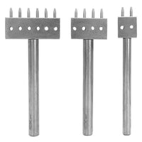 Hole Puncher Stitching Punch Leather Punching Tool Hole Lacing Punch Spacing Punch Tool Lacing Stitching Chisel Set for Belt Leather Craft(8mm(2+4+6)) Holepunch