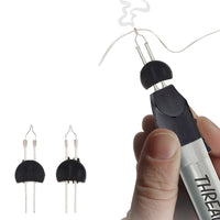 thread burner,Thread Zap - 5.25” Thread Burner - Plus 1 Pack Replacement Tips Included - Trim, Burn and Melt Thread with one Touch, Ideal for Finishing Bead Weaving and stringing Projects