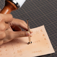 Leather Stamping Tools, Leather Stamping Kit 20Pcs Patterns Stamp Punch Set for Leather Working Leather Craft Stamp Handmade Art Tools