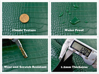 Crocodile embossed leather 1.1mm thick