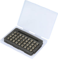 36Pcs  Letter Stamps 6mm Alphabet Kit for Leather Craft DIY Handmade