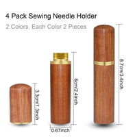 1 Pc Sewing Needles Holder Sewing Storage Case Wooden Needle Storage Case Box for Sewing Supplies Storage