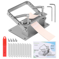 Manual Leather Splitter Peeling Machine, Leather Paring Skiver Skiving Tools with Instructions Handle Leatherworking Tools with Blades for DIY Leatherwork