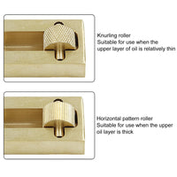 Leather Edge Roller Oil Painting Box, Mini Leather Edge Roller Applicator with 2 Rollers, Leather Edge Treatment Tool for Leather Craft DIY