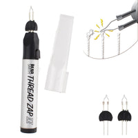 The Beadsmith Thread Zap - 5.25” Thread Burner - Plus 2 Pack Replacement Tips Included - Trim, Burn and Melt Thread with one Touch, Ideal for Finishing Bead Weaving and stringing Projects
