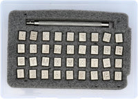 36Pcs  Letter Stamps 6mm Alphabet Kit for Leather Craft DIY Handmade