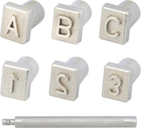 36Pcs  Letter Stamps 6mm Alphabet Kit for Leather Craft DIY Handmade