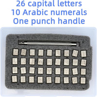 36Pcs  Letter Stamps 6mm Alphabet Kit for Leather Craft DIY Handmade
