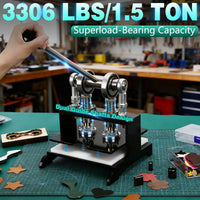 Leather Cutting Machine 1.5 Ton(just press),20 * 20cm Leather Hand Press
