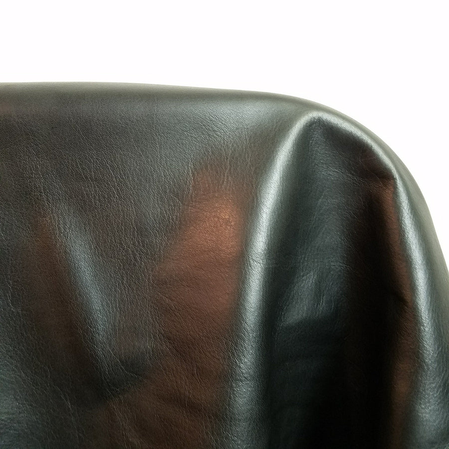 NAT Leathers Black Butter Soft Aniline Fullgrain Nappa 2.0-2.5 oz Nappa Soft Upholstery Handbag Cowhide Genuine Cow Leather Hide Skin (20"x30" inch Cutting)