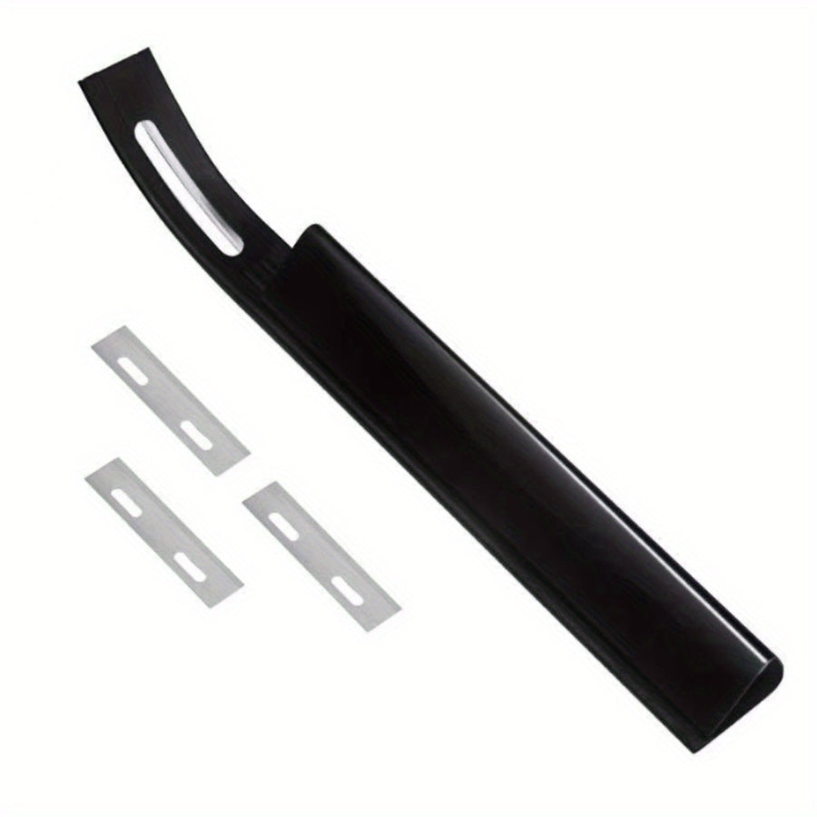 1pc Precision Imitation Leather Fine Cutter with 3 Blades | Hand-Held Craft and Engraving Peel Tool, Steel Material