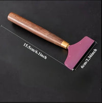 Glue applier wooden handle metal structure wiper ebony wood