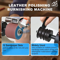 Wooden burnisher head for machine ebony wood
