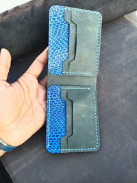 Goat leather wallet dollar size