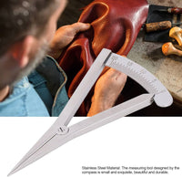 Wing divider for leather with scale