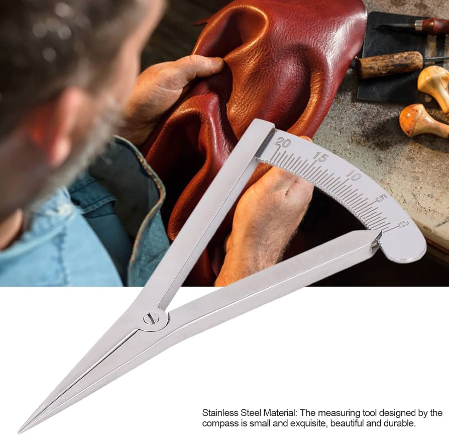 Wing divider for leather with scale