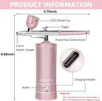 Air brush rechargeable with long pipe in Pakistan ( delivery 3 days )