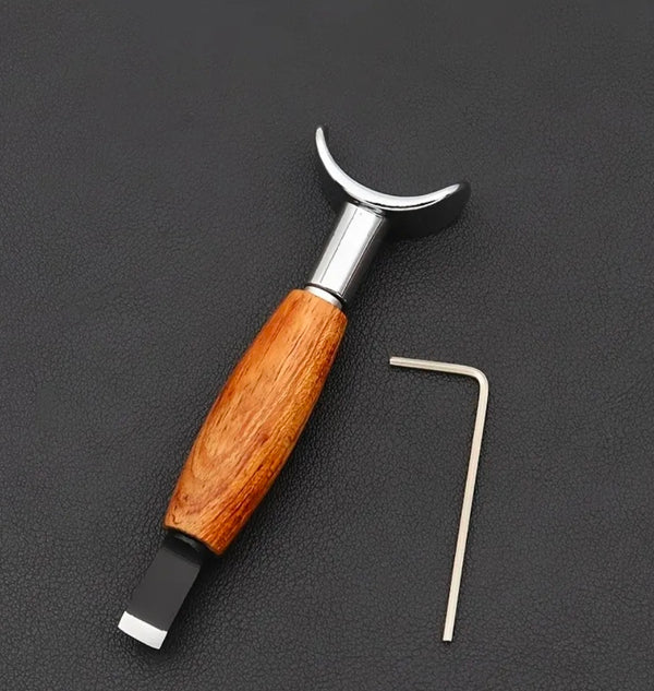 Suviwal knife (rose wood handle ) for carving leather embossing knife stamping, stamps leather ,veg tan