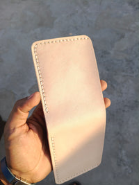 Goat veg standard size bifold wallet leather