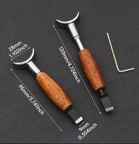 Suviwal knife (rose wood handle ) for carving leather embossing knife stamping, stamps leather ,veg tan